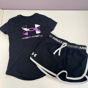 Youth under Armour t shirt and shorts